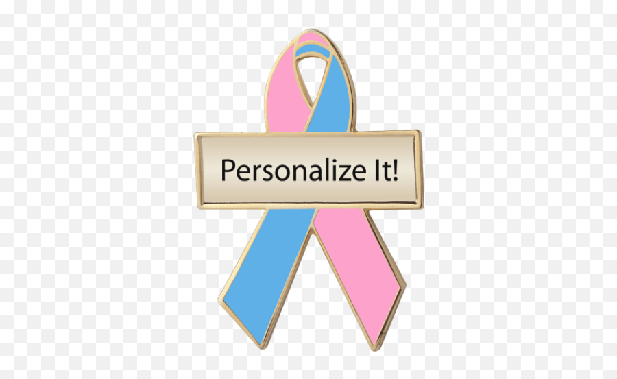 Pink And Blue Awareness Ribbons Awareness Symbol Of Fetal Alcohol