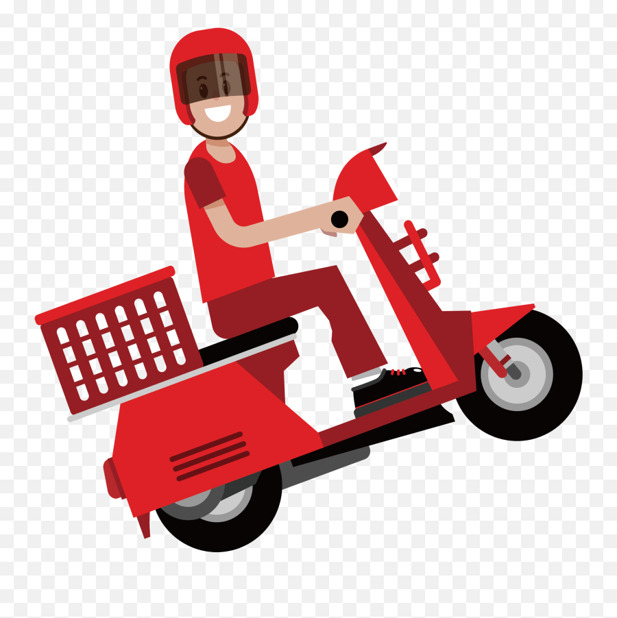 Motorcycle Motorbike Scooter Bike Motor Delivery Png Emoji,Motorbike