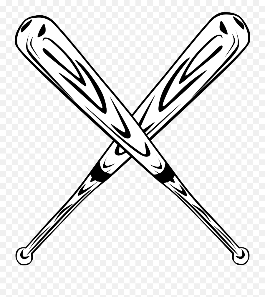 Baseball Bat Bat Baseball Crossed Crossed Baseball Bat Clipart Emoji