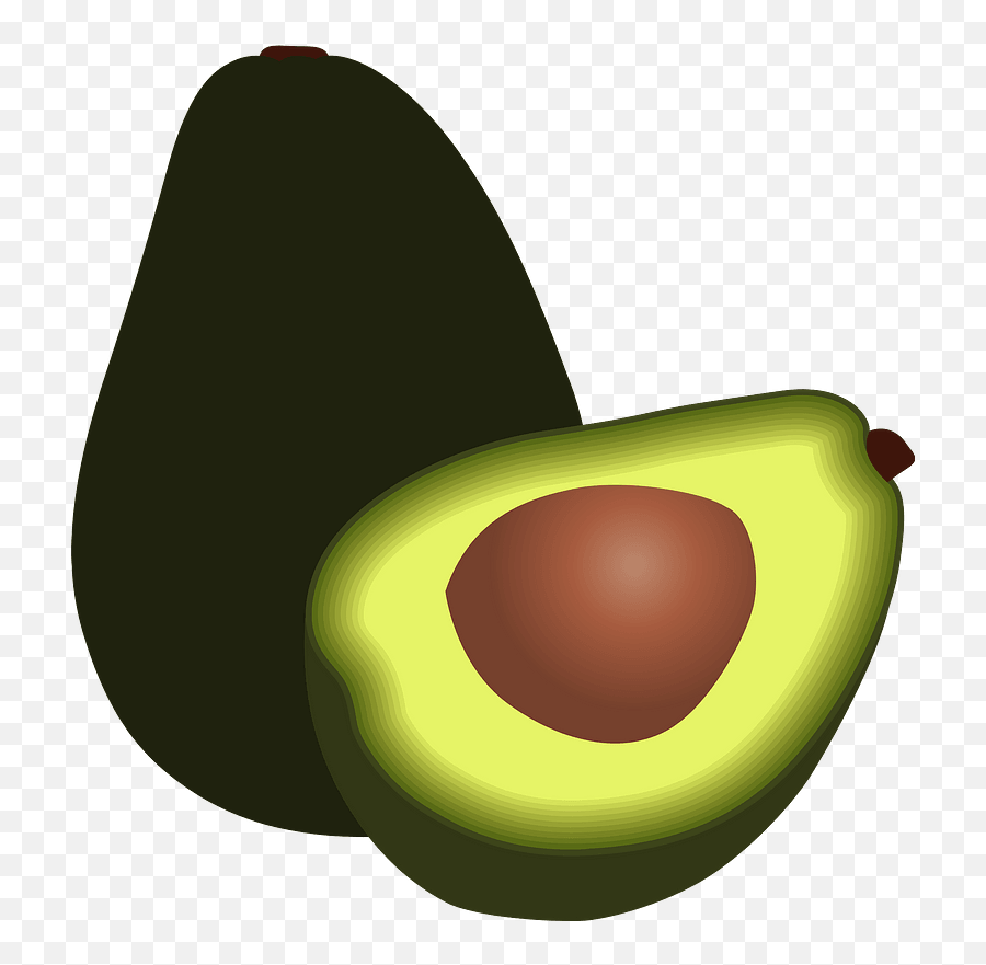 Avocado Half With Seed Clipart Free Download Transparent Avocados