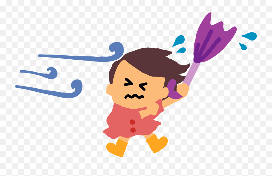 Strong Wind Of A Typhoon Clipart Happy Emoji,Wind Blowing Emoji