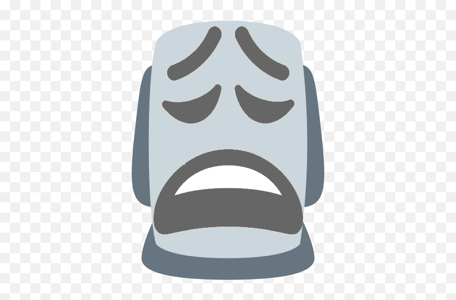 Weary Twemoji Emoji,Moyai Emoji free transparent emoji