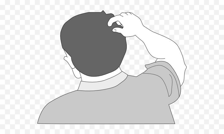Scratching Head Emoticon Man Scratching Head Clipart Emoji,Emoji