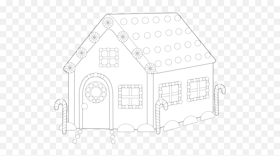 Candy House Clipart Black And White Blank House Emoji,House Candy