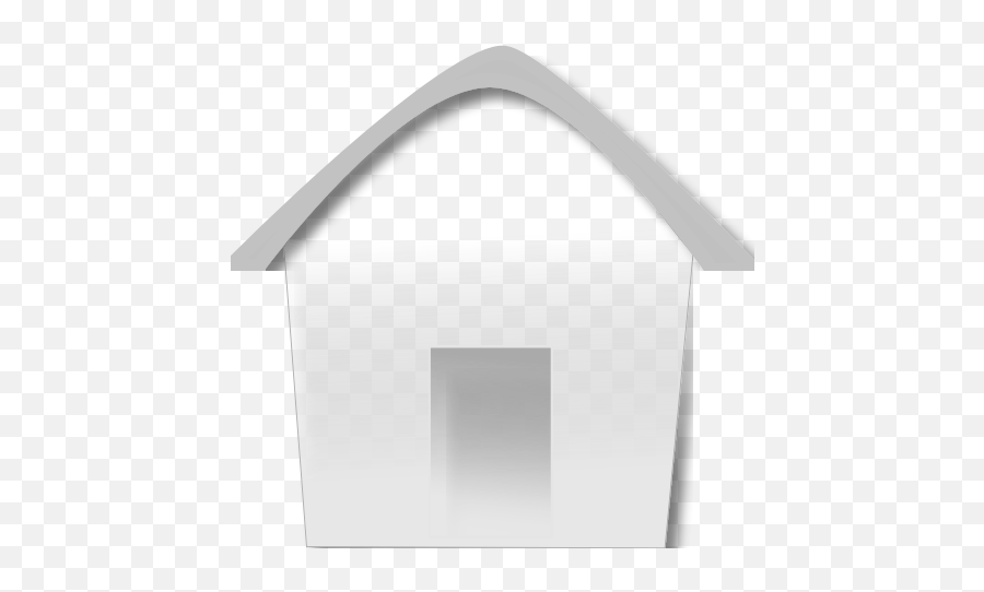 House Icon In Gray Transparent Emoji,Dog House Emoji free transparent