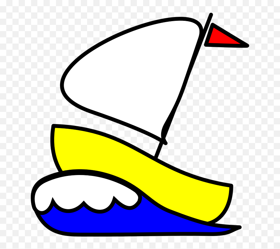Olas Gráficos Vectoriales Number 4 As A Sailboat Emoji,Lotus Emoticon