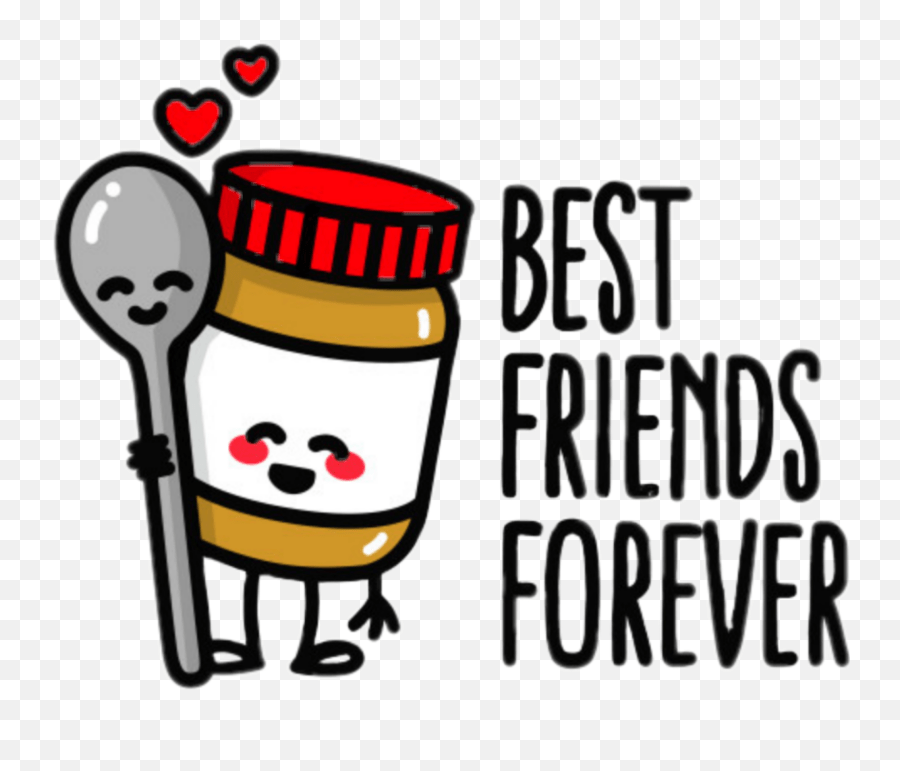 Peanut Butter Sticker Challenge Best Friends Forever Emoji,Peanut