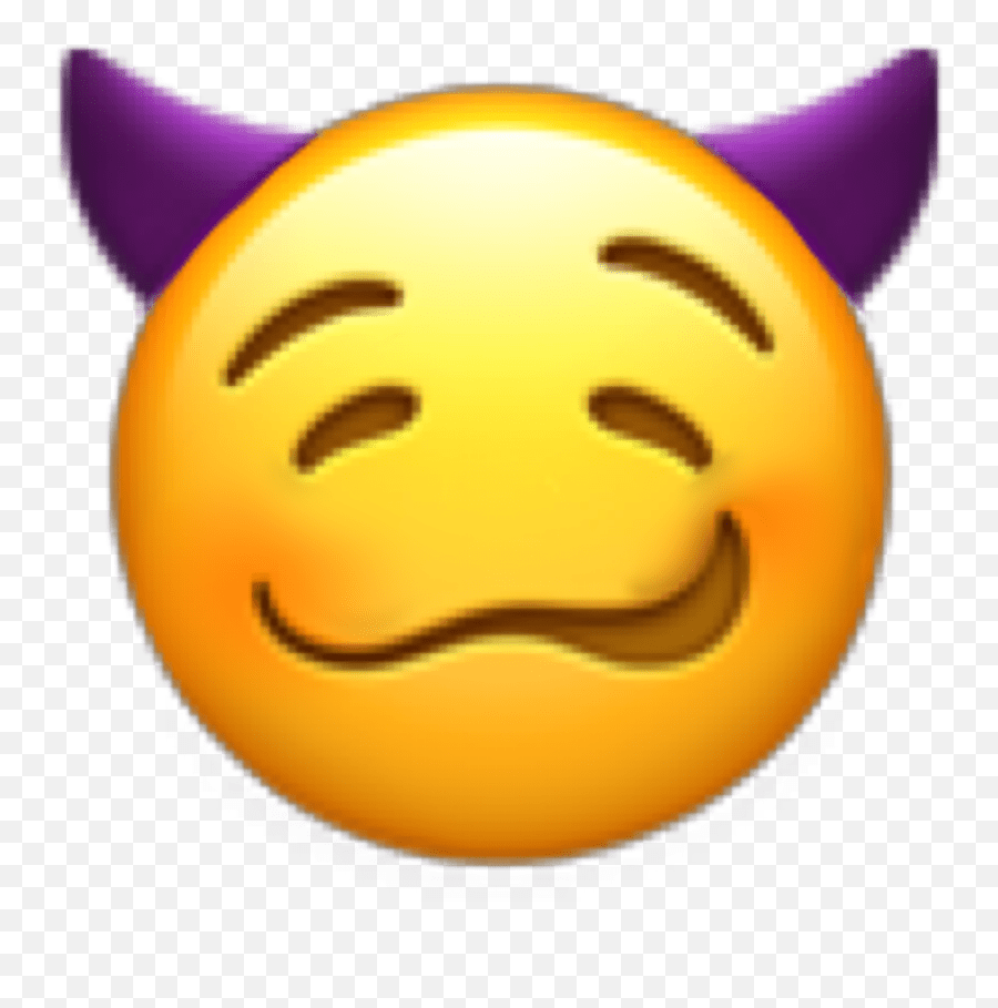 Emoji Devil Eemoji Drool Yummy Embarrassed Blushing Blu Smiley,Drool