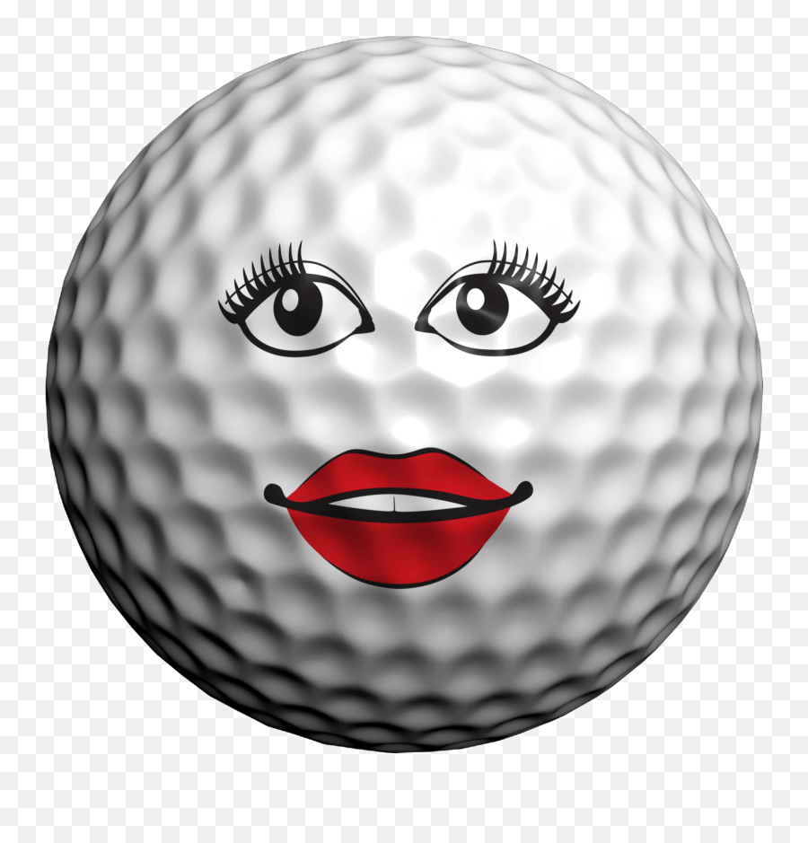 Golfmoji Girls Funny Golfball Marking Emoji,Golf Emoji free transparent emoji
