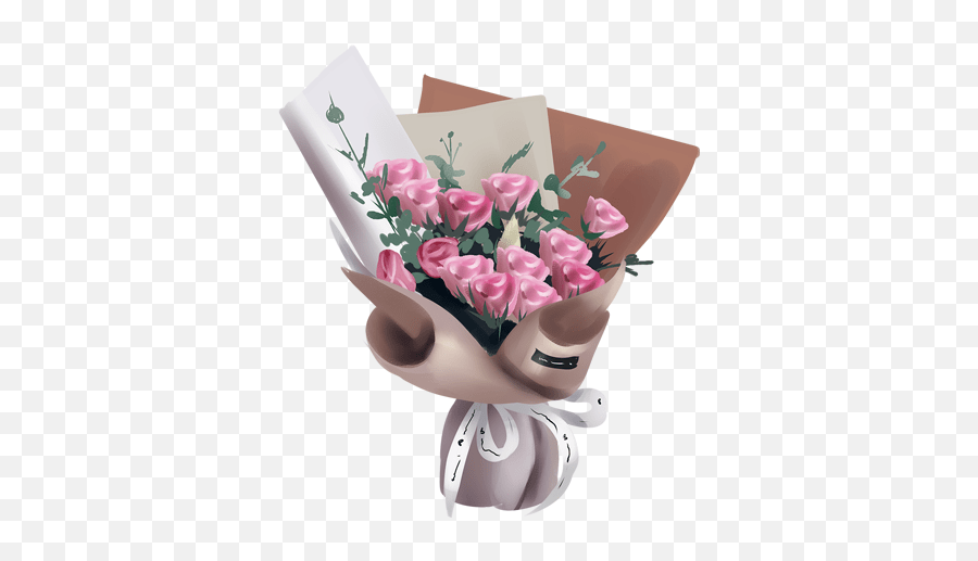 Bouquet Flowers Gift Present Beautiful Flower Bouquet Emoji,Bouquet