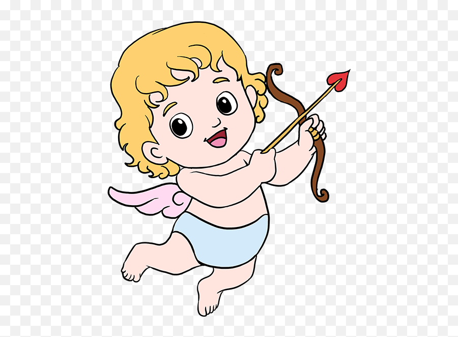 How To Draw Cupid Step By Step Cupid Drawing Emoji,Cupid Emoji free transparent emoji