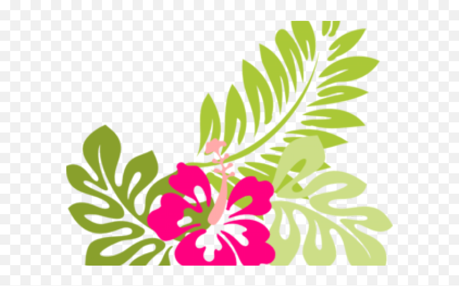 Hawaiian Flower Clipart Png Hibiscus Clip Art Emoji,Hawaiian Flower
