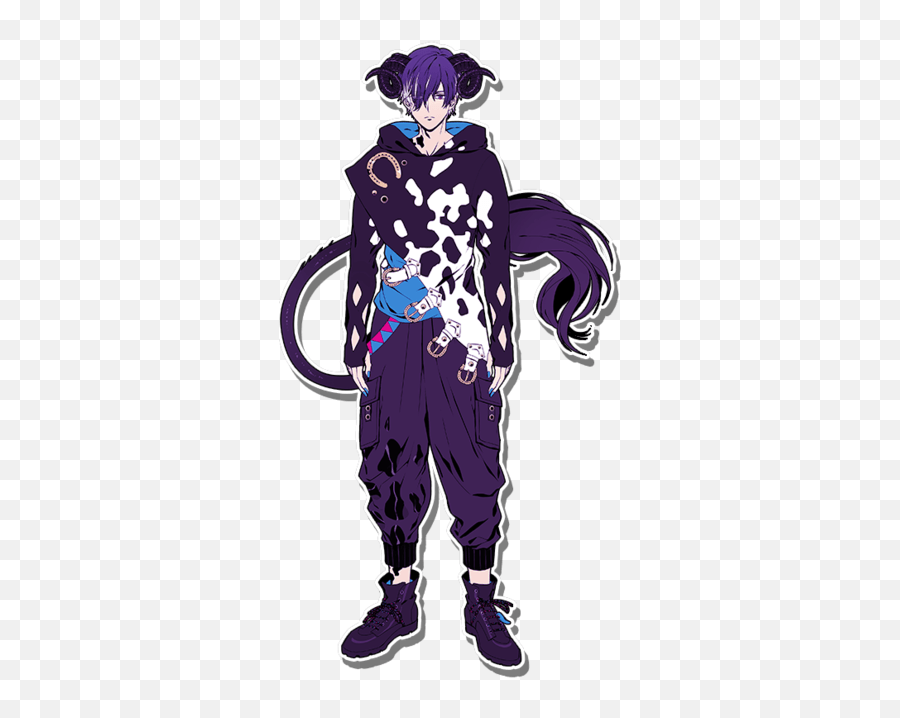 Obey Characters Shall We Date Obey Me Belphegor Emoji,Purple Demon