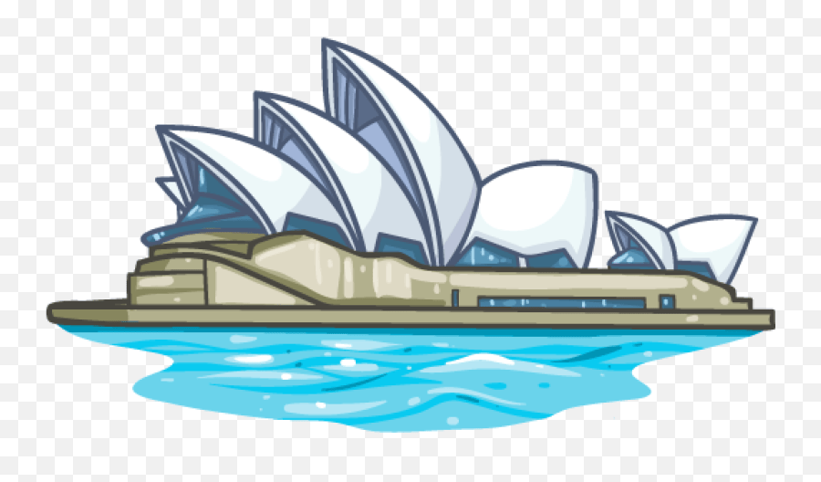 Clipart Sydney Opera House Australia Opera House Clipart Emoji,Opera