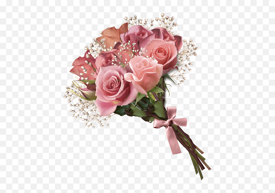 Pink Rose Bouquet Png Clipart Bouquet Of Flowers Png Emoji,Bouquet Of Flowers Emoji free
