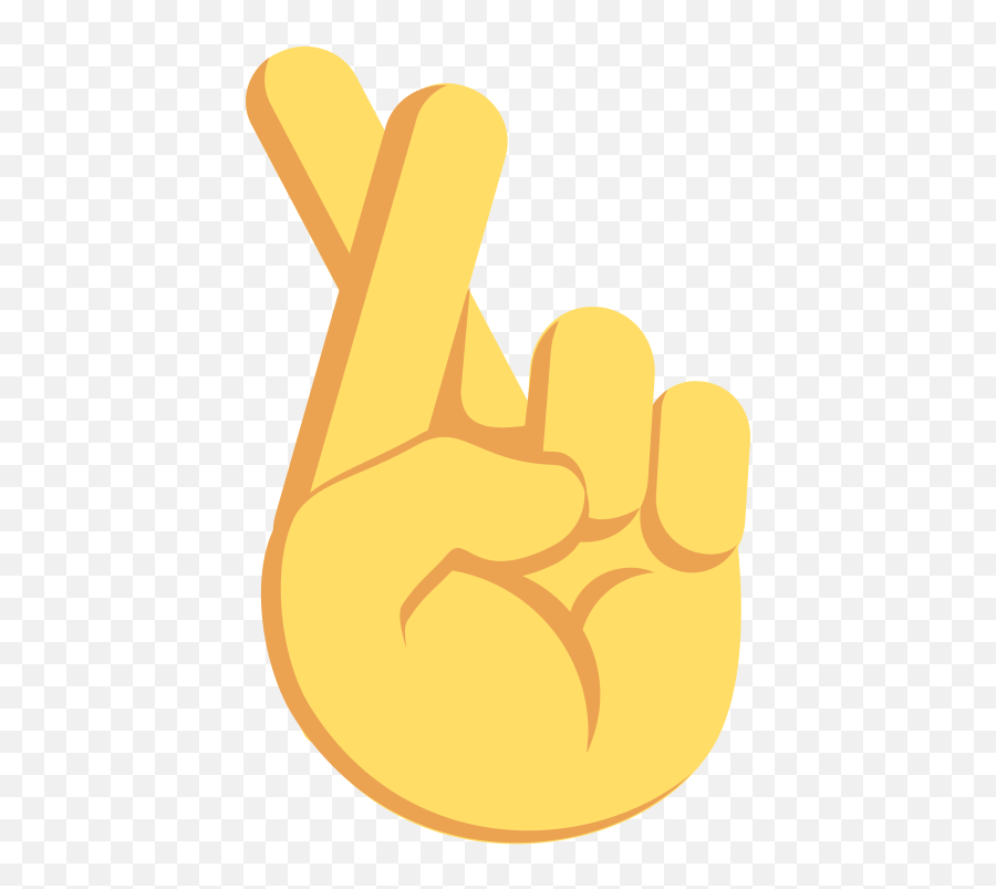 Emojione 1f91e Fingers Crossed Emoji Vector,Finger Gun Emoji free