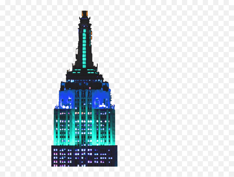 Empire State Building Lights Empire State Building Emoji,Empire State