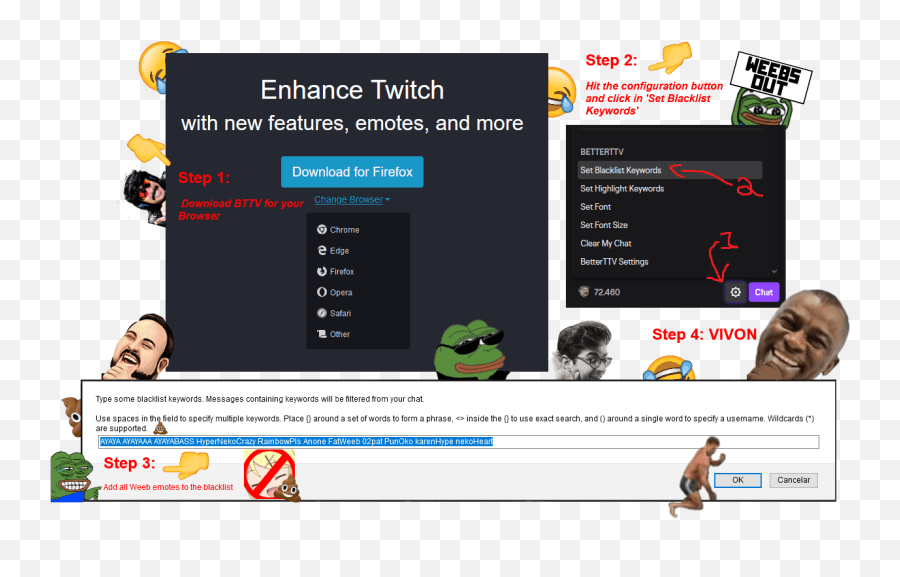 Twitch Bttv Emotes Firefox Technology Applications Emoji,Betterttv Emojis free transparent