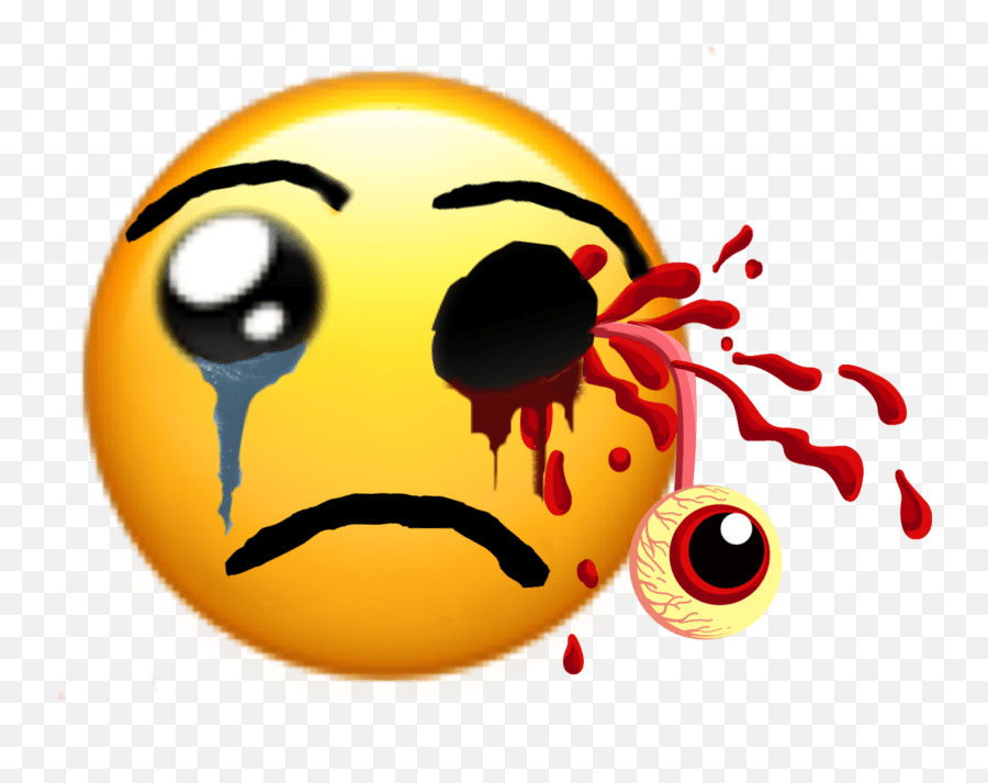 Horror Smiley Emoji,Horror Emoticon free transparent emoji