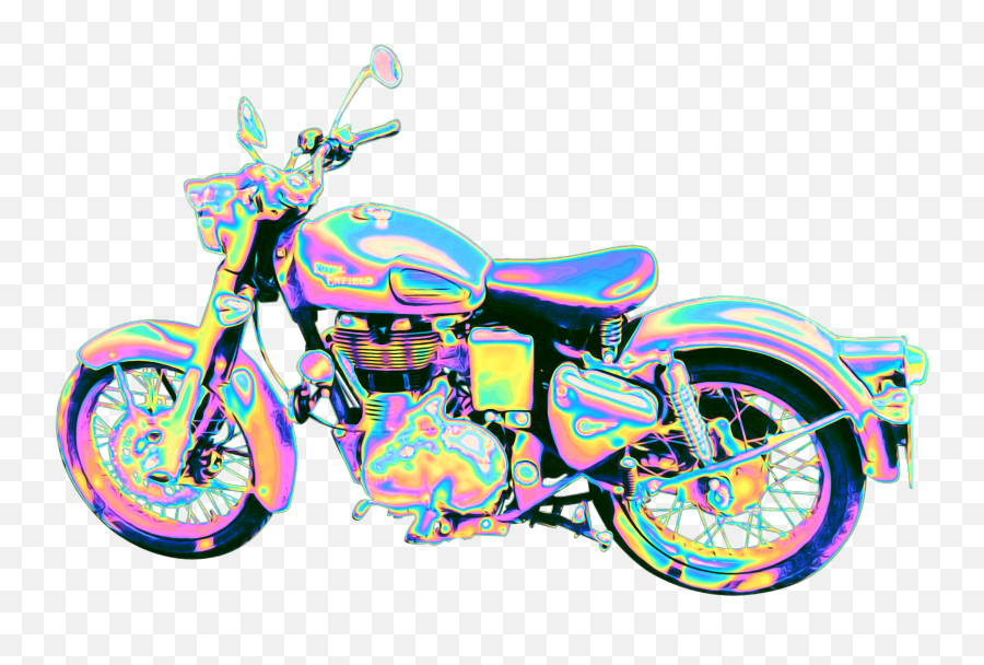 Motorcyle Holographic Scmotorcycle Battle Green Royal Enfield Emoji