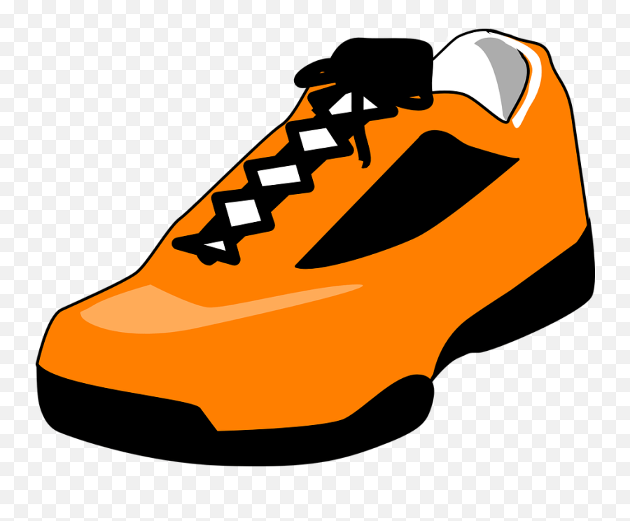 Shoe Tennis Running Orange Shoe Clipart Emoji,Emoji Converse Shoes