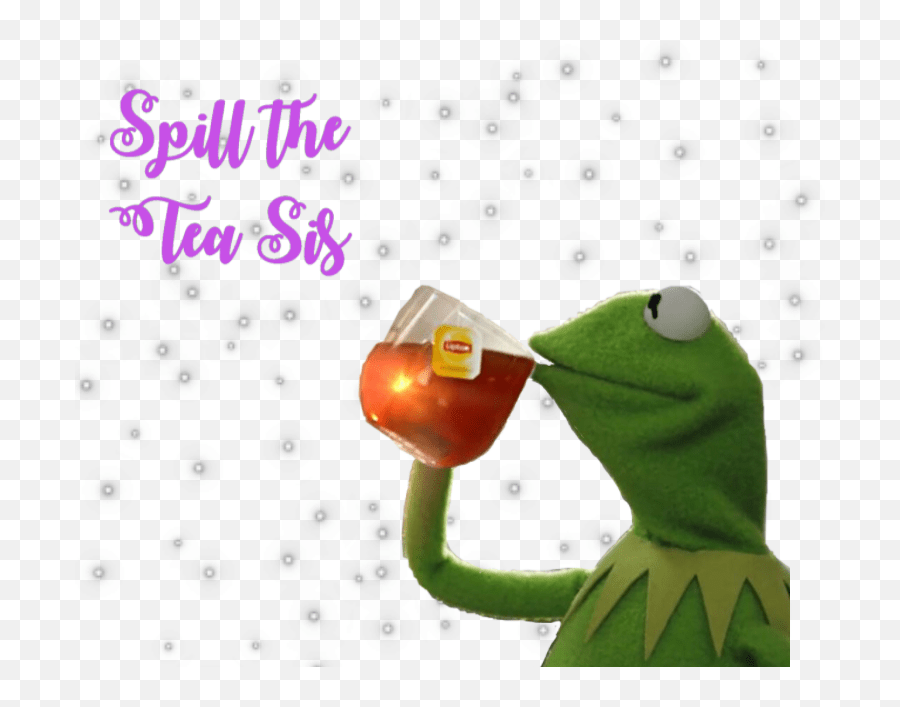 Kermit Spill The Tea Kermitthefrog Tea Spill The Tea Kermit Emoji