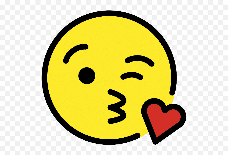Face Blowing A Kiss Emoji Clipart Blow A Kiss Emoji,Blowing Kiss