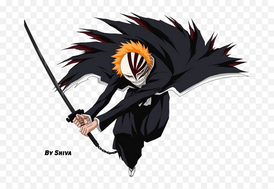 Ichigo Hollow Mask Bankai Emoji,Bleach Emoticons free transparent