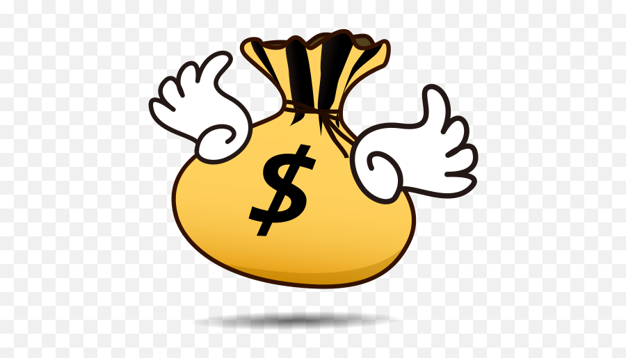 Money Bag Emoji For Facebook Email Sms Money Bag Emoji With Wings