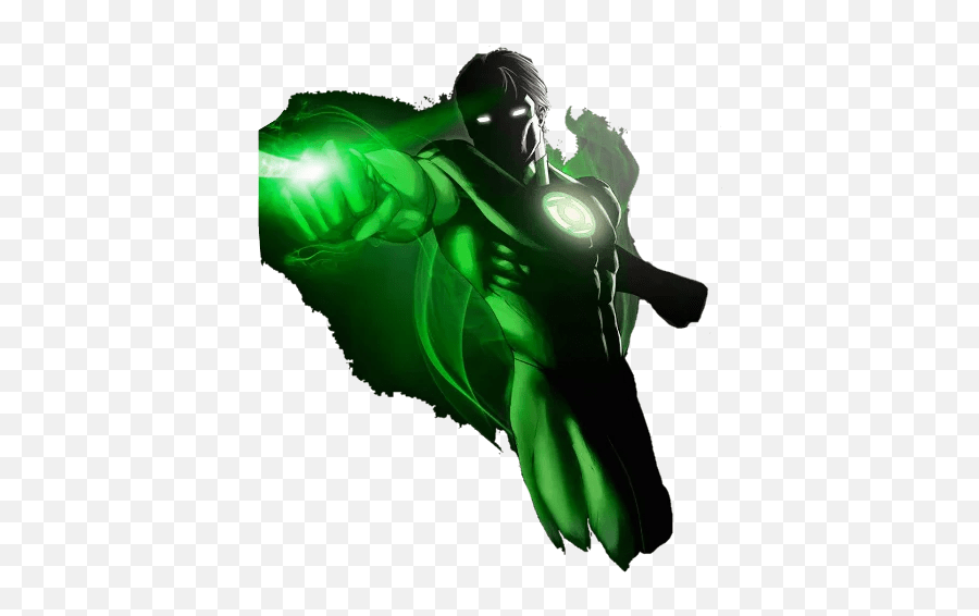 Dc Comic Characters Stickers For Telegram Illustration Emoji,Green