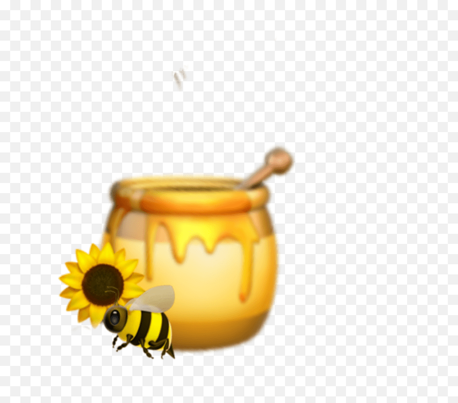 Honey Yellow Sunflower Bee Emoji Aesthetic Iphone Honey Emoji,Honey