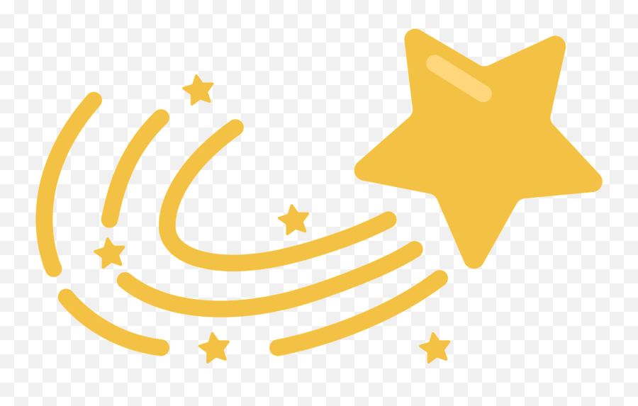 Shooting Star Clipart Horizontal Emoji,Shooting Star Emoji free