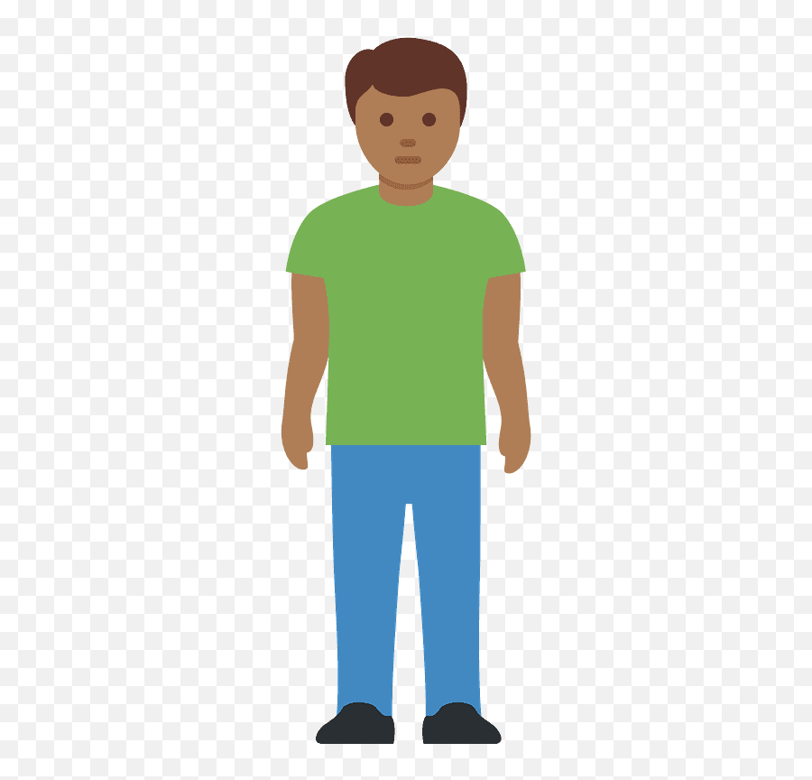 Man Standing Emoji Clipart Free Download Transparent Png Homem Em Pé