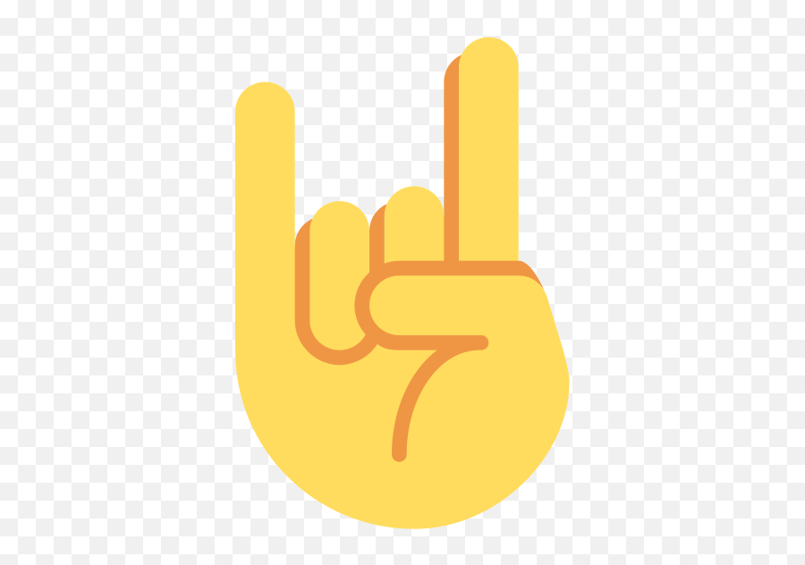 Twemoji2 1f918 Rock Hand Emoji,Rock Horns Emoji free transparent