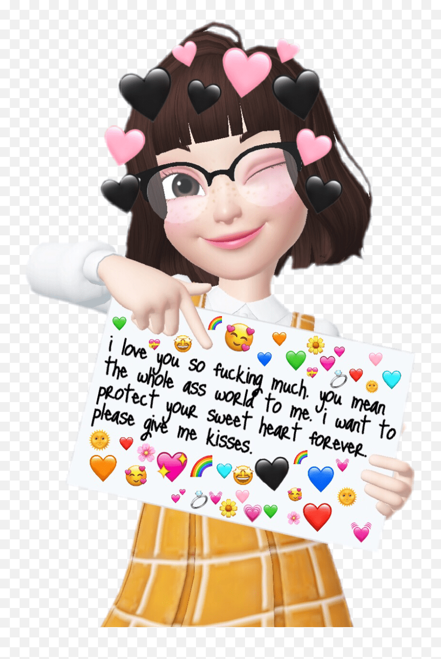 Cute Zepeto Aesthetic Sign Yellow White Girl Emoji,What Do Different