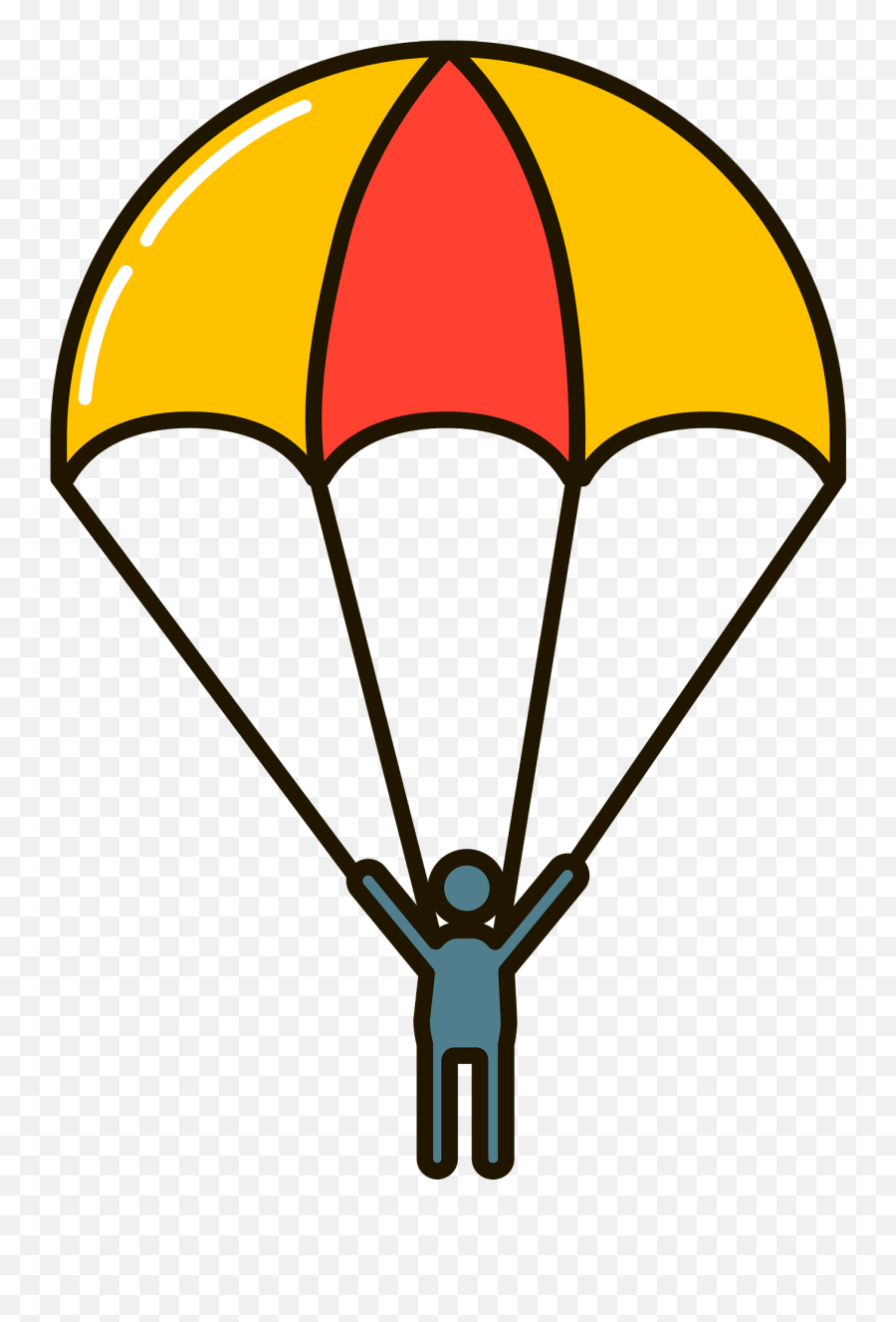 Parachutist Clipart Toy Parachute Emoji,Parachute Emoji free