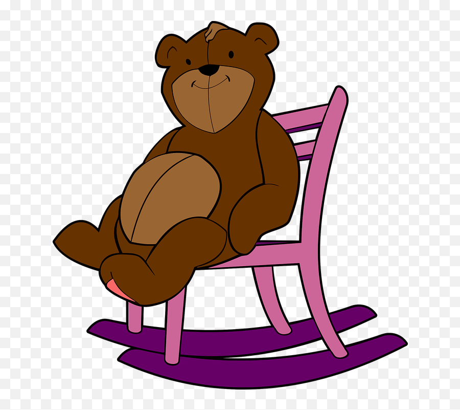 Rocking Chair Stuffed Animal Teddy Rock A Chair Clipart Emoji,Rock