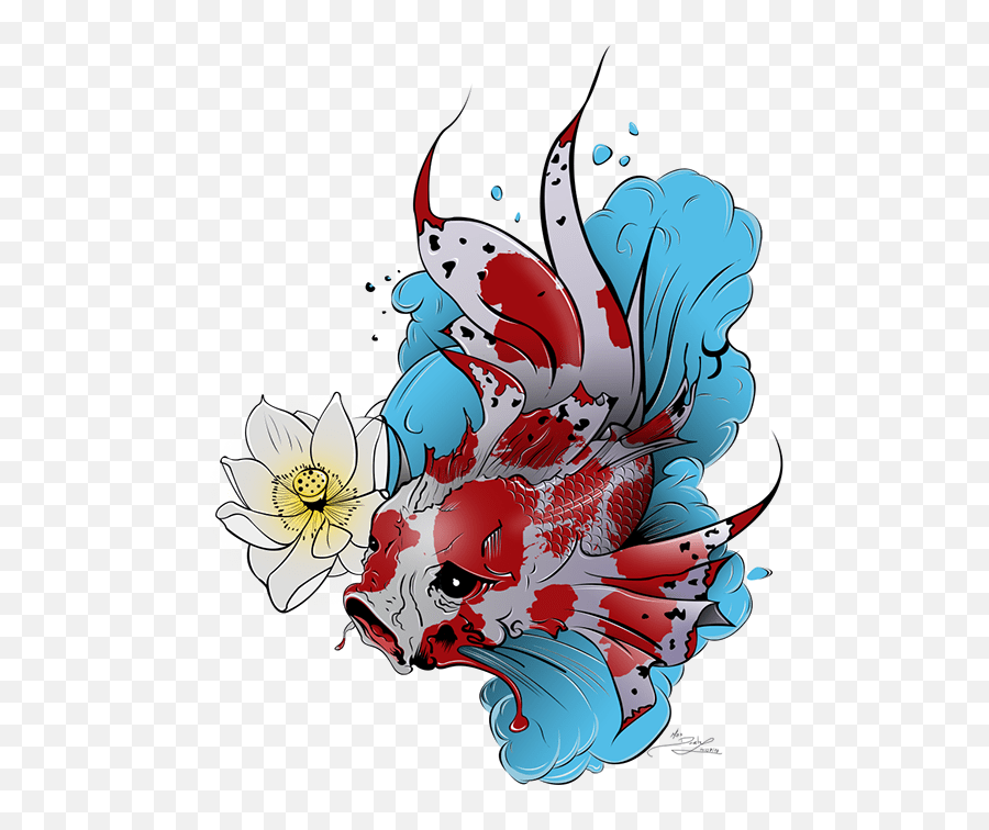 Download Drawn Koi Fish Multiple Fish Illustration Emoji,Koi Fish