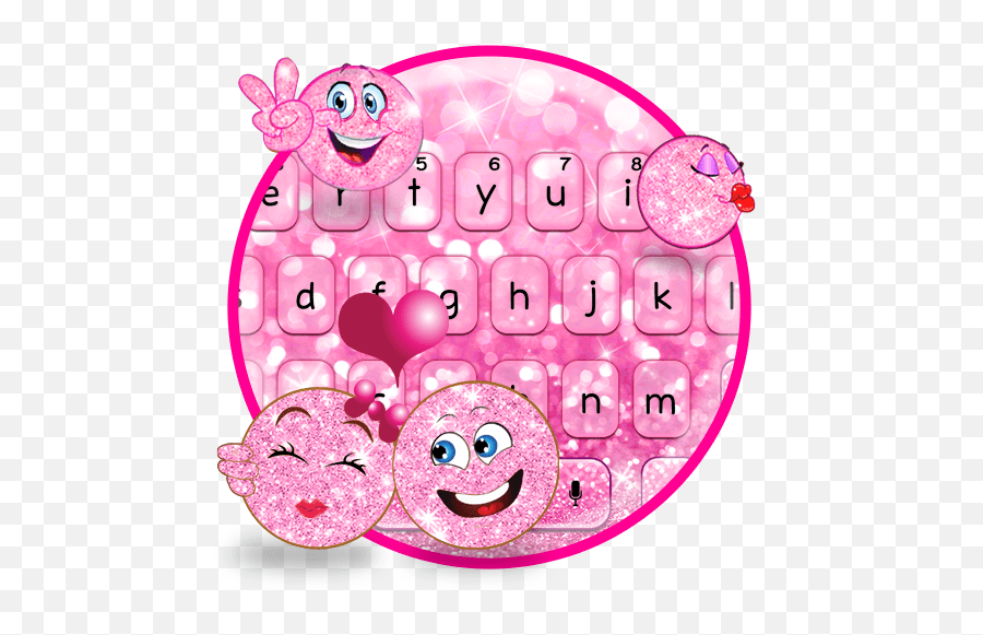 Cute Pink Glitter Emoji Theme Google Playko Aplikazioak Clip Art,Koala Emojis free