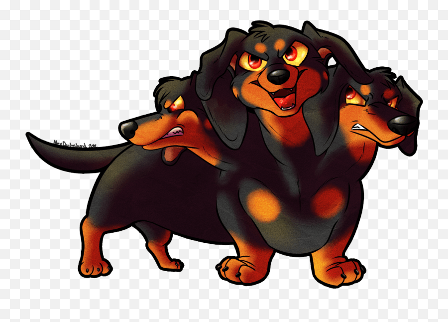 Dachserberus Dachshund Cerberus Emoji,Wiener Dog Emoji free