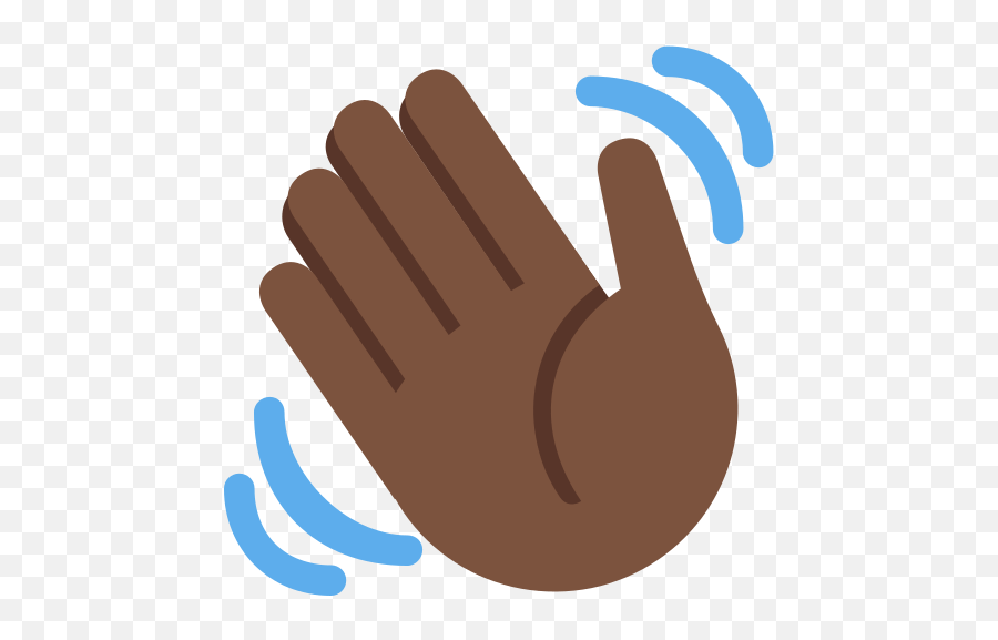 Waving Hand Emoji With Dark Skin Tone Meaning And Pictures Brown