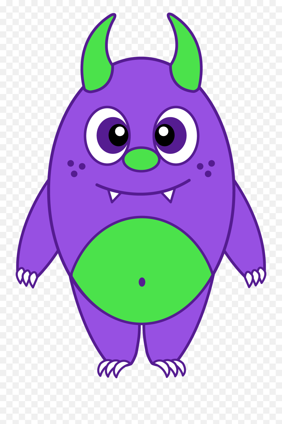 Clip Creature Transparent Png Clipart Silly Monster Clipart Emoji,Purple Monster Emoji free
