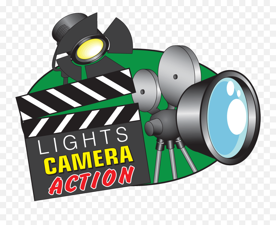 Lights Camera Action Clip Art Lights Camera Action Clipart Emoji