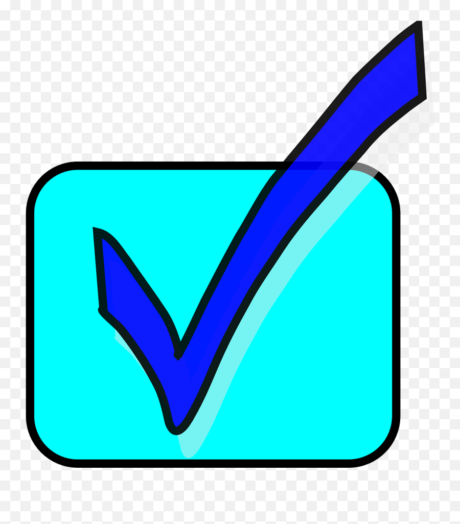 Check Box Tick Mark Tick Check Okay Centang Png Emoji,Verified Blue