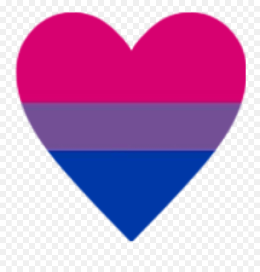 Bi Biflag Bipride Pride Lgbt Bisexual Flag Heart Emoji,Gay Heart