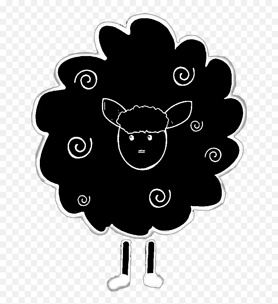 Freetoedit Myedit Myremix Illustration Emoji,Black Sheep Emoji free