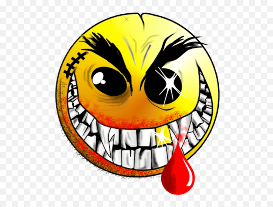 Killer Smiley Evil Smiley Face Emoji,Killer Emoji free transparent emoji