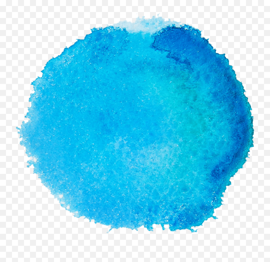 Ftestickers Watercolor Brushstroke Dot Blue Watercolor Dot Png Emoji