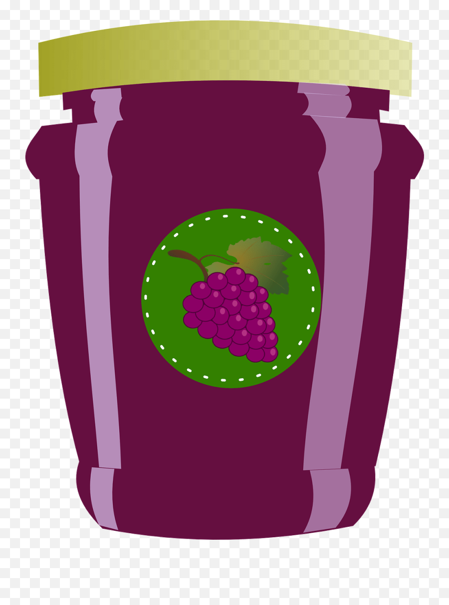 Glass Food Purple Grape Breakfast Jar Of Jam Transparent Emoji,List