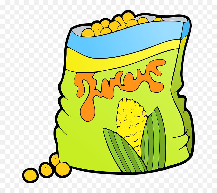 Chips Corn Crisps Junk Snack Clip Art Png Emoji,Potato Chip Emoji